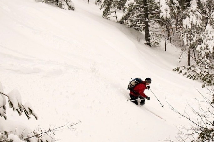 backcountry skiing with IMCS