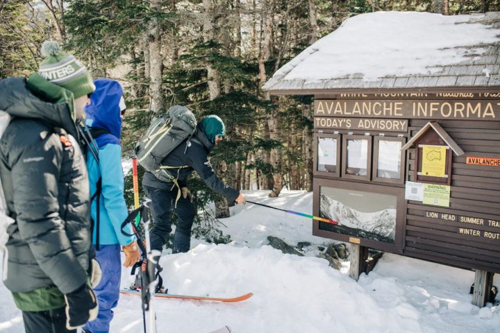 Checking avalanche conditions - Rec Level 1 Course at IMCS